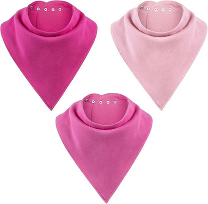 Adult Drool Bib for Special Needs, 3 Pk Soft Absorbent Large Bandana Bibs Set for Kids 4+, Men Women, Teens & Adults