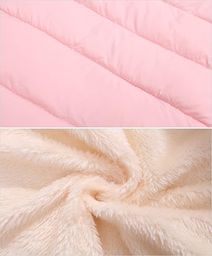 Happy Cherry Kids Boy's Girls Winter Coat Fleece Lined Thick Down Coats Puffy Jackets with Hood