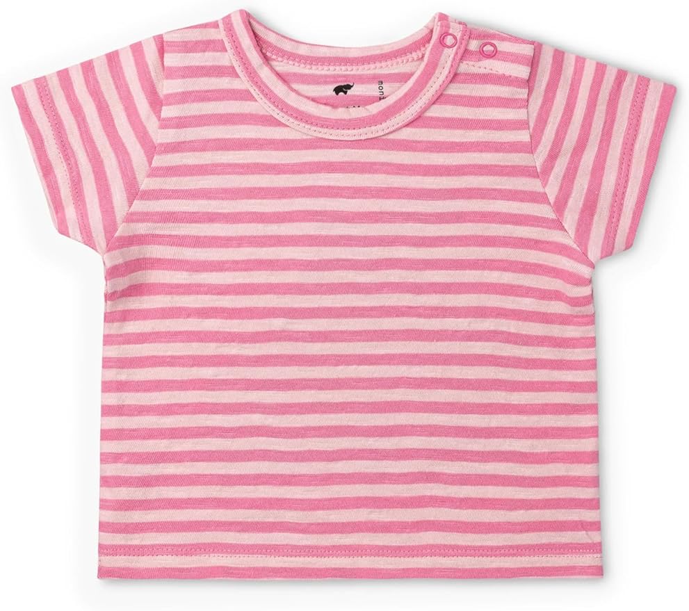 Monica + Andy Crewneck Tee, 100% Organic Cotton Clothes for Girls & Boys, Printed T-Shirt Sizes for Kids, Toddler & Baby