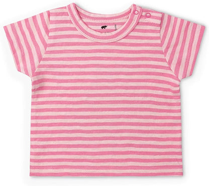 Monica + Andy Crewneck Tee, 100% Organic Cotton Clothes for Girls & Boys, Printed T-Shirt Sizes for Kids, Toddler & Baby