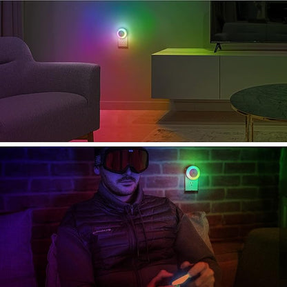 Briignite Night Light for Kids, Dynamic RGB Night Lights Color Changing, Nightlight with Light Sensors, Kids NightLights for Bedroom, Plug in Night Light for Boys, Girl NightLight, 4 Pack