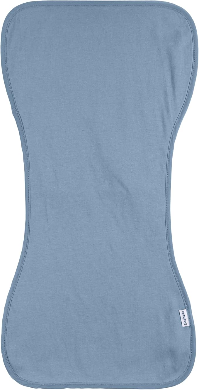 Gerber Baby Unisex Burp Cloth, 5 Count, Pink Blue, Size 10.5" x 21" (Pack of 12)