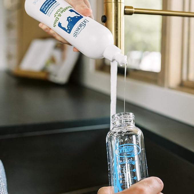 Dr. Brown's Bottle & Dish Soap for Baby Bottles and Baby Accessories, Plant-Derived, Fragrance-Free, 16 fl oz, 1 Pack