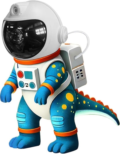Galaxy Star Projection Night Light, Dinosaur Astronaut Space Projector with Timer, Remote Control, 8 Lighting Modes, Green Nebula Effects for Kids Room Ceiling Decor
