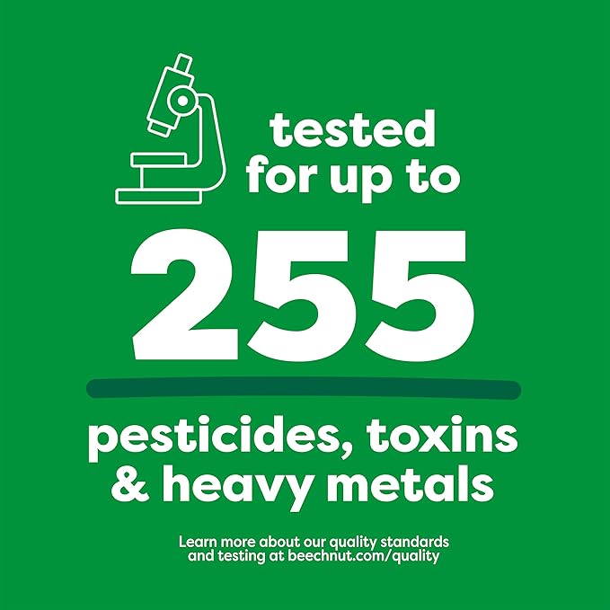 Beech-Nut Chicken Baby Food Pouches with 4g of Protein, Chicken Carrots Peas & Butternut Squash, Baby Puree Meat Baby Food Pouch, Stage 2, 3.5 oz Pouch (12 Pack)