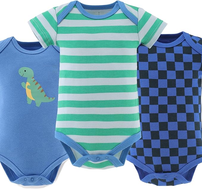 The Peanutshell Baby Boys' Bodysuits, Baby Clothes Boy, Newborn to 24m Baby Body Suits, Infant Boys Outfits, Baby Essentials