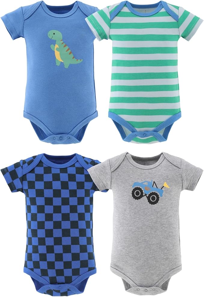 The Peanutshell Baby Boys' Bodysuits, Baby Clothes Boy, Newborn to 24m Baby Body Suits, Infant Boys Outfits, Baby Essentials