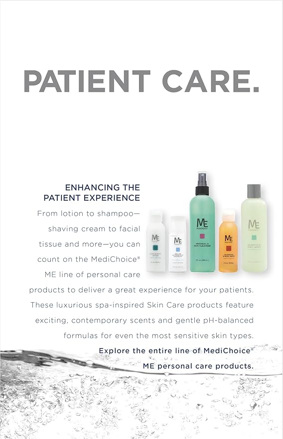 MediChoice Baby Shampoo and Bath Gel - Tear Free Fresh Scent Quick Rinse Bulk Travel Size 2 oz. PC8122 Case 144