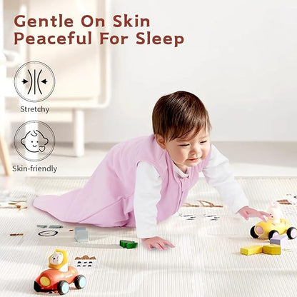 3 Pack Baby Sleep Sack 18-24 Months 100% Cotton TOG 0.5 Baby Sleeping Bag 2-Way Zipper Toddler Wearable Blankets Comfy Stretchy Summer Sleep Sacks