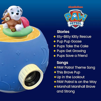 PAW Patrol Marshall Figurine Cartridge – Projects 5 Rescue Stories and 5 Songs, Over 30 Minutes of Audio Content | Gift and Toy for Ages 3+
