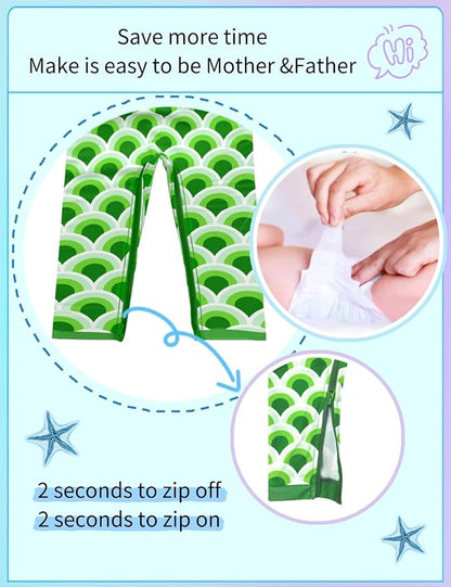 weVSwe Baby Toddler UPF 50+ Sun Protection Rash Guard Long Sleeve Swimsuit with Crotch Zipper