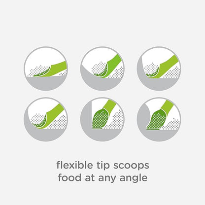 Olababy 3 Piece Parent Led and Baby Led Weaning First Feeding Set, Includes Training Spoon, Feeding Spoon and Suction Bowl with Lid