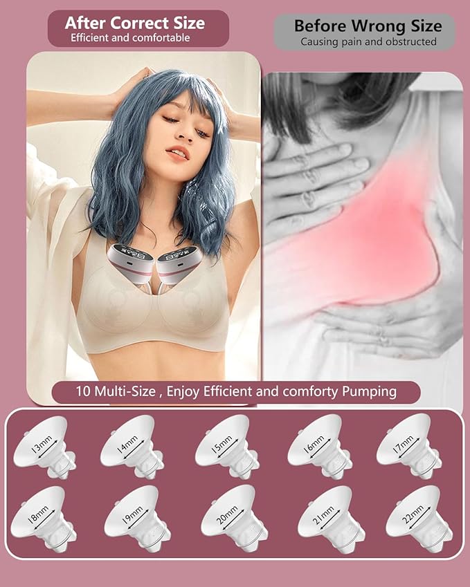 Upgraded Flange Inserts 16mm for 24mm Flange/Shield of Most Pumps Compatible with Momcozy/Medela/Spectra/eufy/Elvie/Lansinoh/TSRETE/Paru Breast Pump, Reduce 24mm Nipple Tunnel Down to 16mm, 4PCS