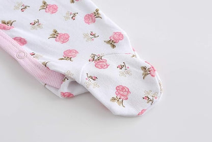 Newborn Baby Boy Girl Organic Cotton Bodysuit Long Sleeve Jumpsuit 3-Pack Outfits Clothes,0-24Months