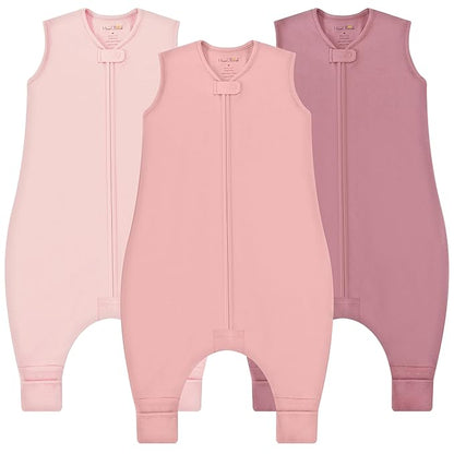 Mama Cheetah Toddler Sleep Sack with Feet, 0.5 TOG Organic Cotton Baby Sleeping Bag with Legs, Baby Wearable Blankets for Walkers w/ 2-Way Zipper, Baby Sleep Sack for Girls & Boys, Large Walker 3-4 T