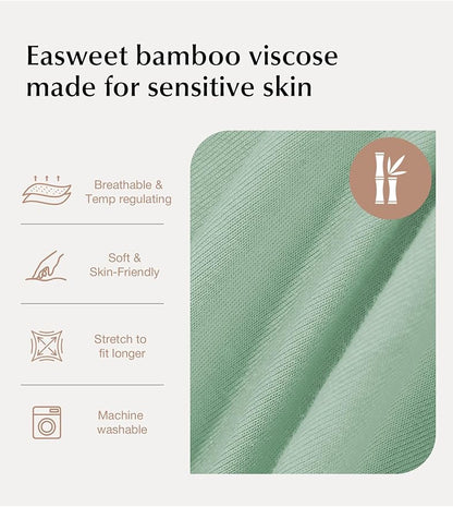 Bamboo Viscose 2-Pack Baby Gowns for Boys and Girls Long Sleeve Infant and Newborn Sleepers