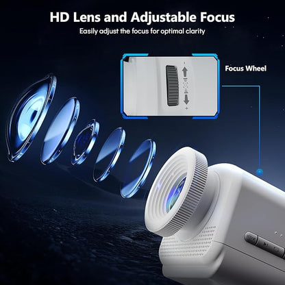 Rossetta 3D Projector, 60 Themes HD 3D Galaxy Projector with Bluetooth Speaker & Remote, 1H/2H Timer, Space Projector Night Light for Kids Bedroom, Room Decor, Birthday Gifts for Adults, Girls, Boys