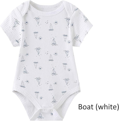 Baby Bodysuit Boy Girl Clothes Soft Newborn Infant Outfit Short Sleeve Romper