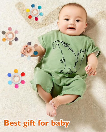 akolik Baby Teething Toys, Teething Relief Toy, BPA Free Baby Chew Toys Infant Toys Newborn Accessories, Teethers for Babies 0-3-6-9-12 Months Old Boys Girls