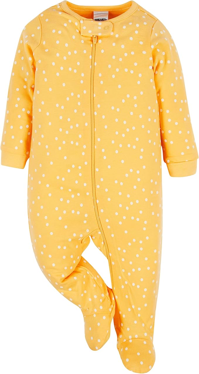 Onesies Brand baby-girls 4-pack Sleep 'N Play Footies Multi Pack