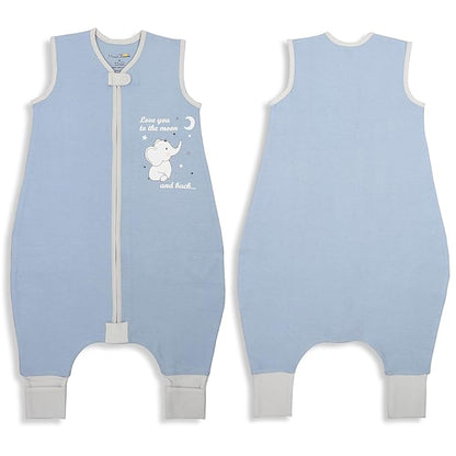 Mama Cheetah Toddler Sleep Sack with Feet 4T-5T, 1.0 TOG Organic Cotton Baby Wearable Blankets with Legs, Baby Sleeping Bag for Walkers, Early Walker X-Large