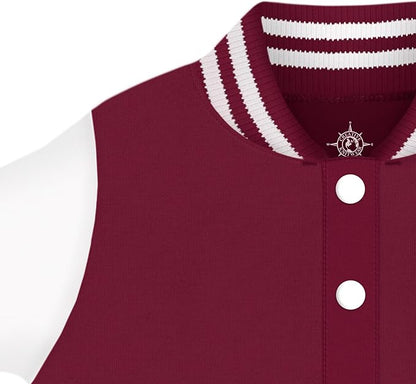 Creative Knitwear College Baby Varsity Jacket Lightweight - Team Logo, Multiple Colors, Unisex, (0 Months - 4T)