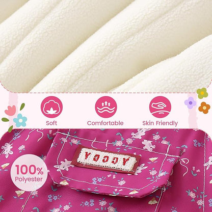 JiAmy Baby Snowsuit Newborn Printed Winter Clothes Outfit Infant Boys Grils Hooded Double Zippers Jumpsuit Onesie Coat