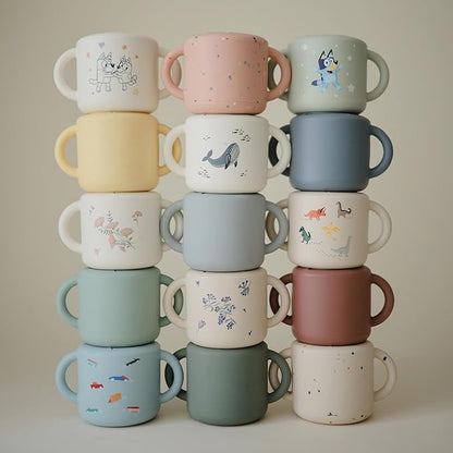 mushie Silicone Snack Cup | Spill Proof Food Container for Toddler and Baby (Bees)