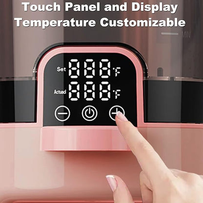 Instant Baby Bottle Warmer,Warm Water Dispenser for Making Formula Bottle Instantly,Detachable Container Easy Cleaning,24/7 Keep Warm, Adjustable Temperature(Pink,110V Only)