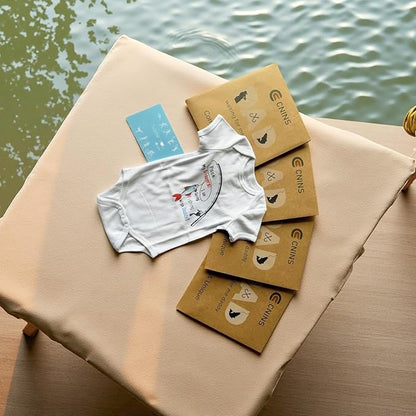 Cnins Funny Baby Bodysuit & Daddy Matching Cotton Outfit for Wild One 1st Birthday, Unisex Newborn Infant Clothes 0-24M