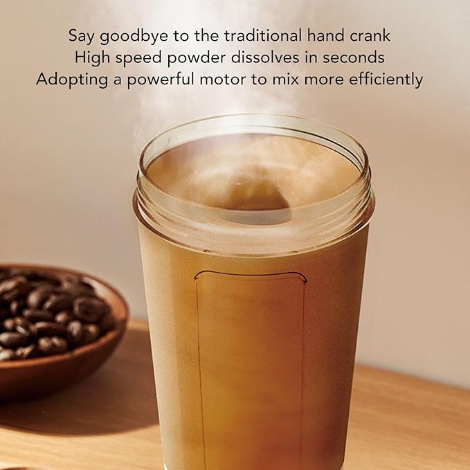 Smart Blending System, Quiet Leak Proof Portable Electric Mixer Cup for Protein Milk with Function, Suitable for On the Go Use