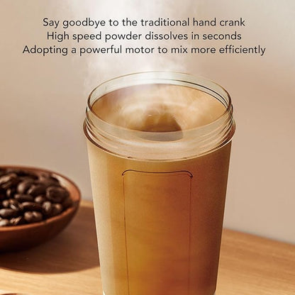 Smart Blending System, Quiet Leak Proof Portable Electric Mixer Cup for Protein Milk with Function, Suitable for On the Go Use