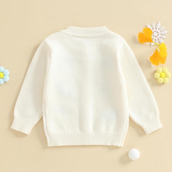 Baby Girl Cardigan Sweater Long Sleeve Button Up Knit Sweatshirt Jacket Toddler Baby Girl Fall Outfits