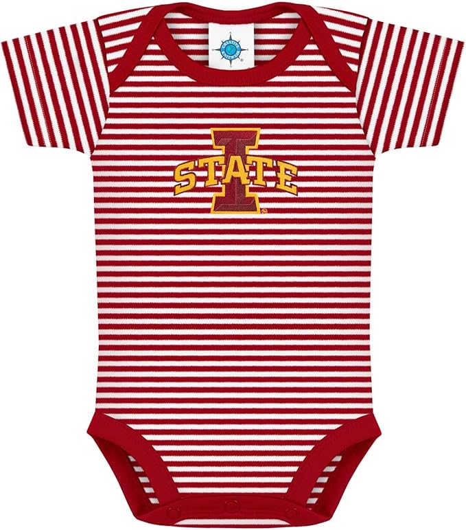 Creative Knitwear College Baby NCAA Infant Striped Bodysuit