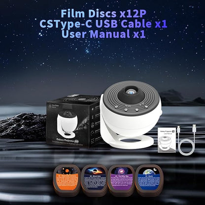 Galaxy Star Light Projector for Bedroom, XFWOJOO Upgrade 13 in 1 Planetarium Projector Ceiling Night Light Milky Way Lighting with Timer, LED Space Galaxy Lamp Room Decor for Adults Kids Gifts