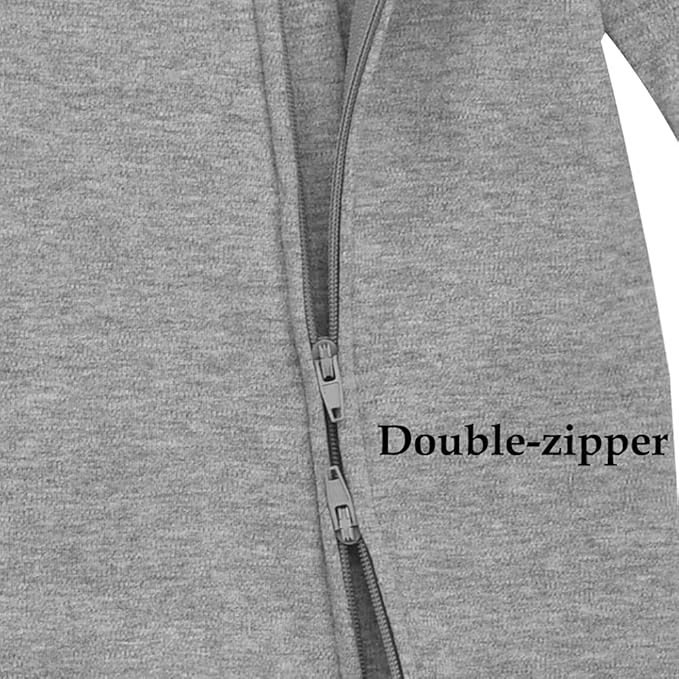 Aablexema Organic Cotton Baby Footie Pajamas with Mittens Newborn Soft Zip Sleeper