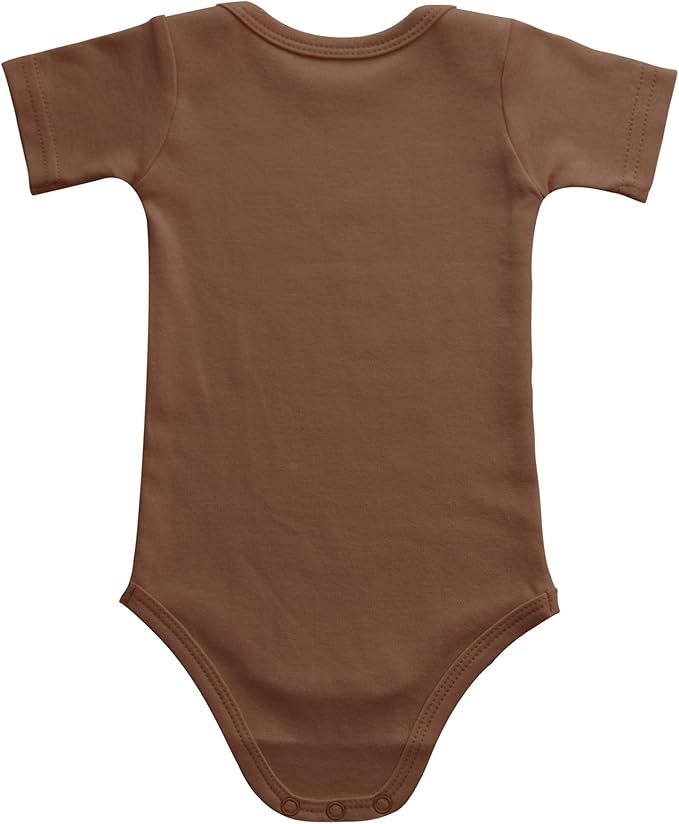 Baby Onsies 100% Cotton Short Sleeve Baby Bodysuits Solid Color Infant Bodysuits for Newborn Baby 3-Pack