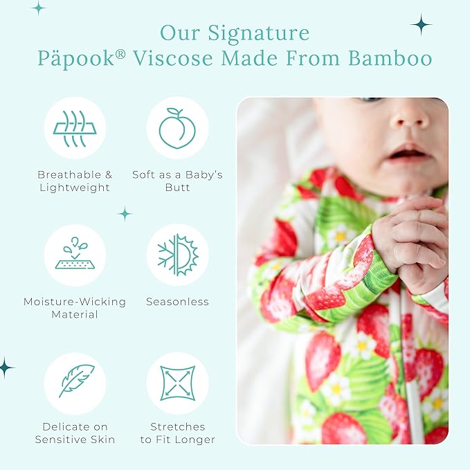 Posh Peanut Convertible Baby Sleepers - Girls Footless Baby Pajamas with 2 Way Zipper for Easy Diaper Changes