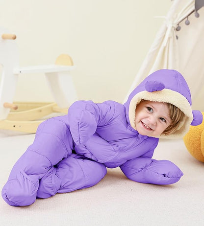 BFUSTYLE Baby Snowsuit 0-24 Months Winter Clothes Infant Boy Girl Puffer Jacket Newborn One Piece Coat with Hooded