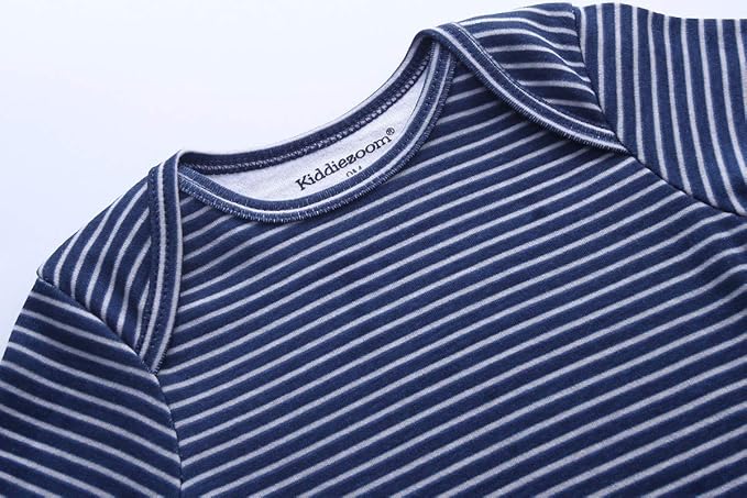 Kiddiezoom Baby Bodysuit Newborn Short Sleeve baby One-Piece Cotton 5-Pack baby clothes