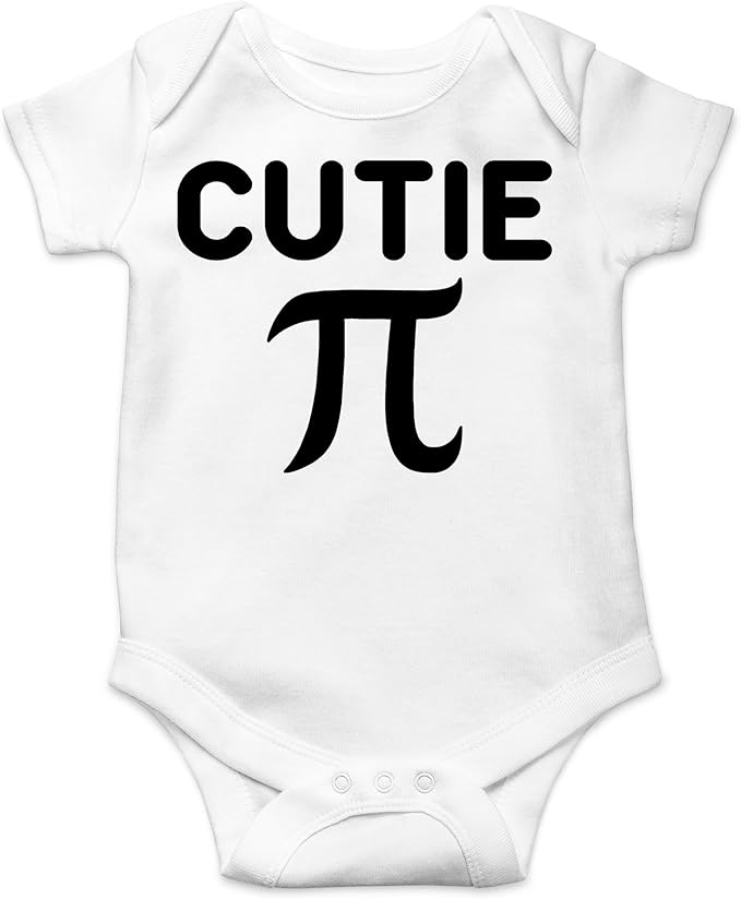 AW Fashions Cutie Pie Baby Bodysuit Cute Sweet Outfit Boys Girls Newborn Romper Infants Announcement