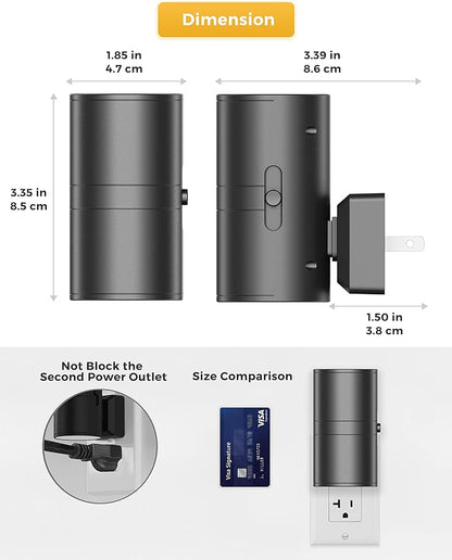 L LOHAS LED Blue Night Light, Night Lights Plug into Wall, Dimmable Nightlight, Light Sensor, Calm Blue Nightlights for Bluey Bathroom Decor, Home Decor, Party, Holiday, Bedroom, Hallway, 2 Pack