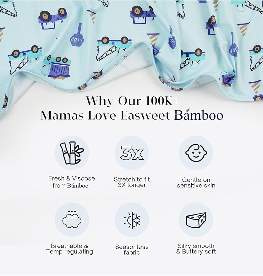 Bamboo Viscose 2-Pack Baby Gowns for Boys and Girls Long Sleeve Infant and Newborn Sleepers