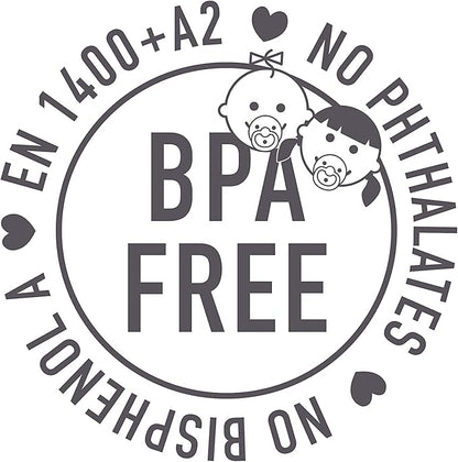 Bibs Colour Pacifier 2-Pack | BPA Free Soother, Round Nipple. Natural Rubber Latex,