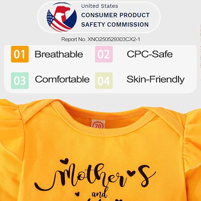 GDTOGRT Newborn Baby Girl Clothes Outfit Set Sweet Ruffle Romper, Pants and Headband 0 3 6 9 12 18 Months Infant Clothing