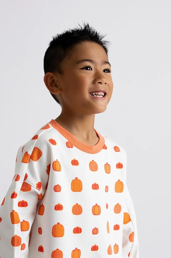 monica + andy Sporty Sweatsuit, 100% Organic Cotton Clothes for Boys & Girls, Outfit Sizes For Kids, Toddler & Infant