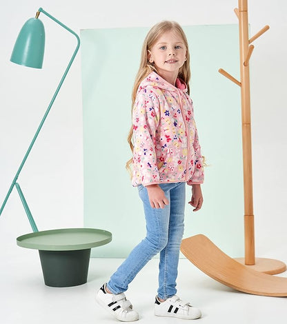 Feidoog Toddler Fleece Jacket Baby Boys Girls Hooded Zipper Long Sleeve Thick Warm Outerwear