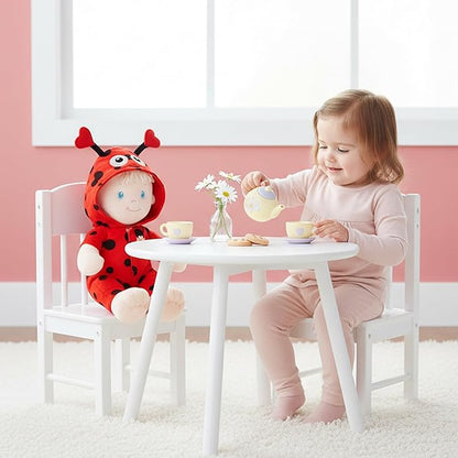 June Garden 12" Sweet Dolly Ladybug - Stuffed Ultra Soft Baby Doll for Birth and Up - Ladybug Outfit