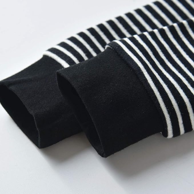 Toddler Infant Baby Boy Clothes Striped Long Sleeve Hoodie Tops Sweatsuit Pants Outfit Set