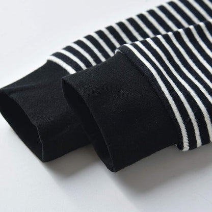 Toddler Infant Baby Boy Clothes Striped Long Sleeve Hoodie Tops Sweatsuit Pants Outfit Set